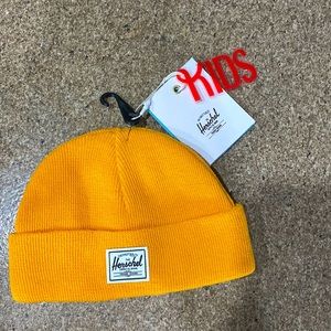 Yellow herschel baby beanie